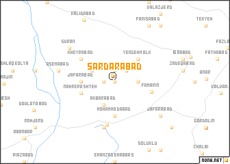 map of Sardarābād