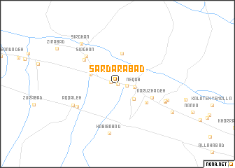 map of Sardārābād