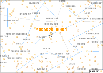 map of Sardār Ali Khān