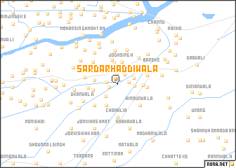 map of Sardār Haddīwāla