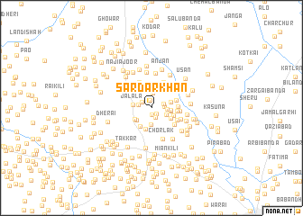 map of Sardār Khān