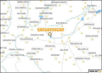 map of Sardārnagar