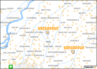 map of Sardārpur