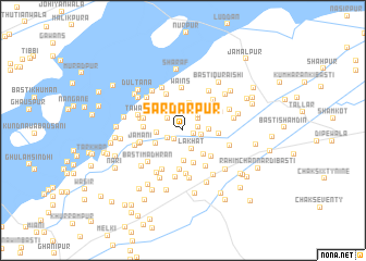 map of Sardārpur