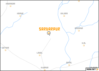 map of Sardārpur