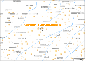 map of Sardār Teja Singhwāla