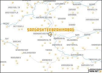 map of Sardasht-e Ebrāhīmābād