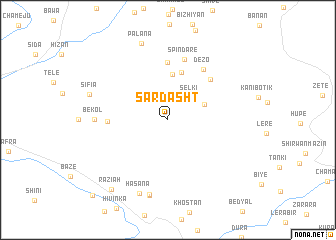 map of Sardasht