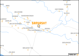 map of Sar Dasht