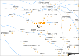 map of Sar Dasht