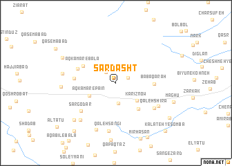 map of Sar Dasht