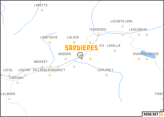 map of Sardières