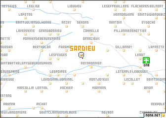map of Sardieu