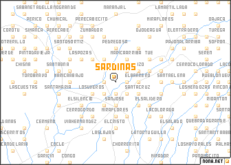 map of Sardinas