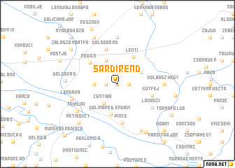 map of Sárdirend
