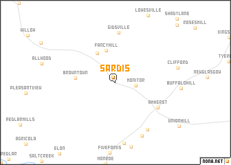 map of Sardis