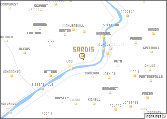 map of Sardis