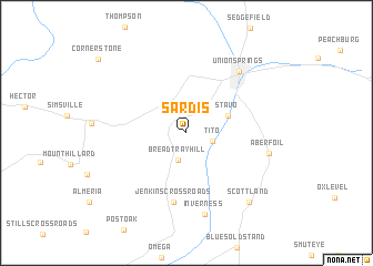 map of Sardis