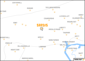 map of Sardis