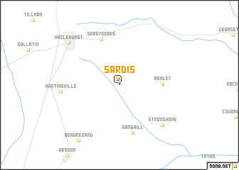 map of Sardis