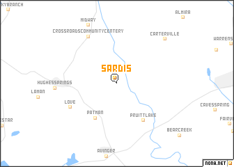 map of Sardis