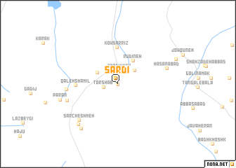 map of Sārdī