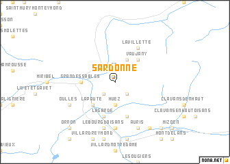 map of Sardonne