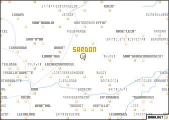 map of Sardon