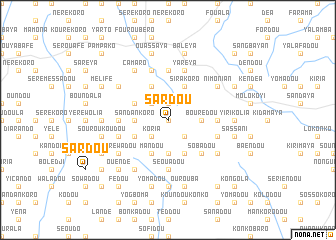 map of Sardou