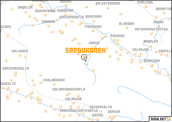 map of Sardūkāneh