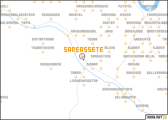 map of Saré Assète