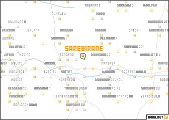 map of Saré Birane