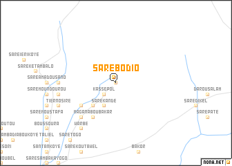 map of Saré Bodio