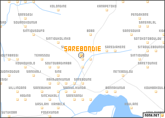 map of Saré Bondié