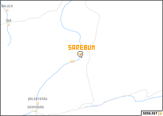 map of Sar-e Būm