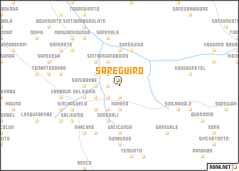 map of Saré Guiro