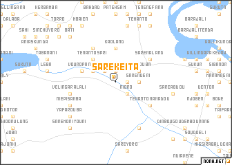 map of Saré Kéïta