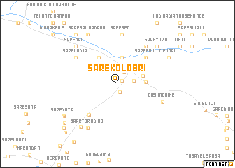 map of Saré Kolobri