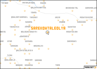 map of Sar-e Kowtal-e ‘Olyā