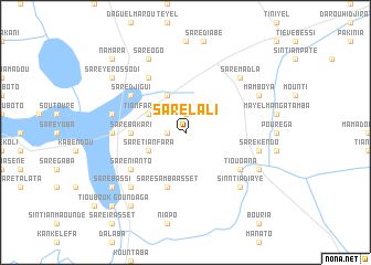 map of Saré Lali