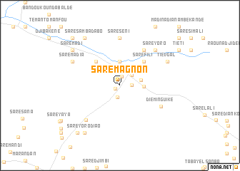 map of Saré Magnon