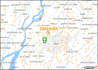 map of Sāre Miāni