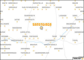 map of Saré Ndiaga