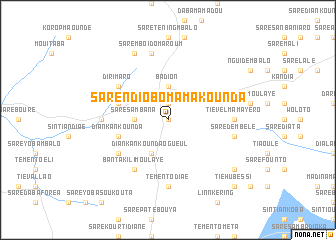 map of Saré Ndiobo Mamakounda