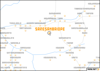 map of Saré Samba Iopé