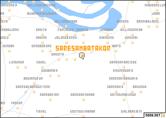 map of Sare Samba Takor