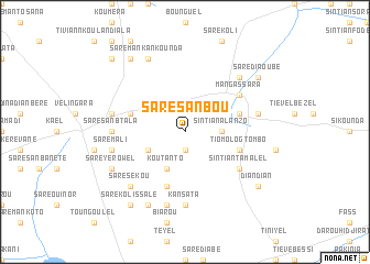 map of Saré Sanbou