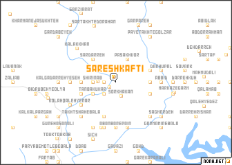 map of Sar Eshkaftī