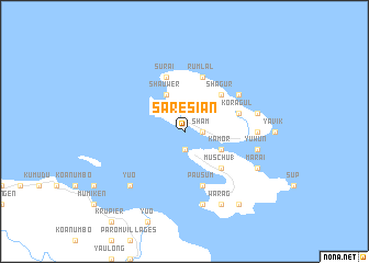 map of Saresian