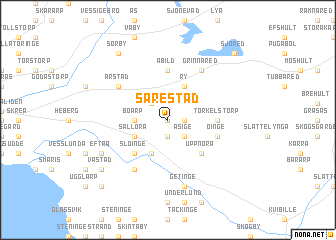 map of Särestad